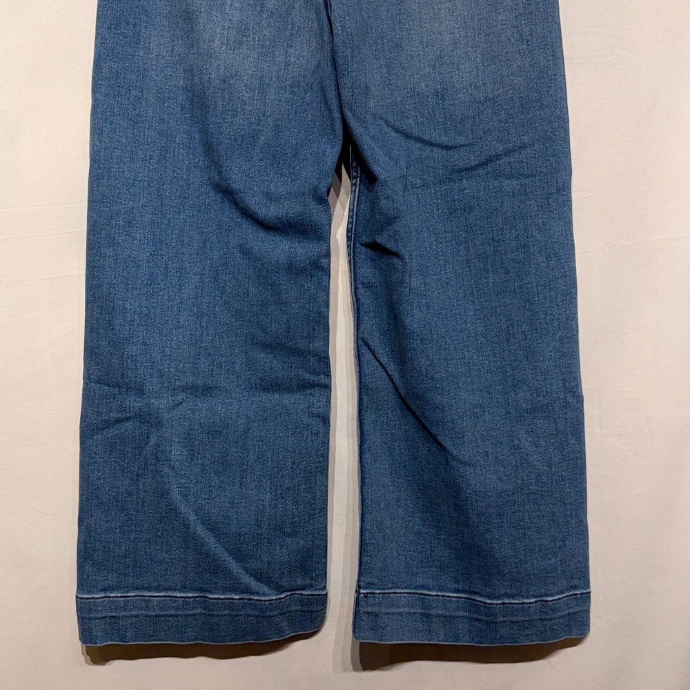 Maeve The Colette Crop High-Rise Wide-Leg Jeans Blue Algae Wash Size 29 - Picture 10 of 12